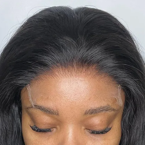 Vista 37 de BEEOS - Peluca frontal encaje HD 13x6 ondas corporales densidad 180% cabello humano nudos decolorados 18 pulgadas