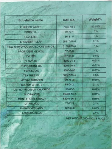 Vista 8 de Enjuague bucal de tamaño de viaje, paquetes portátiles para llevar, sin alcohol ni flúor, tiras de enjuague bucal de menta fresca para una higiene