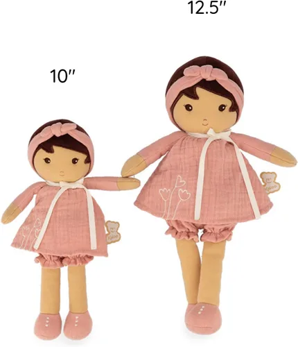 Vista 4 de Kaloo - Tendresse - Mi primera muñeca de tela Amadine (grande) - Abrazarse con juguetes de peluche - Forever Friend para niños - Fomenta el juego