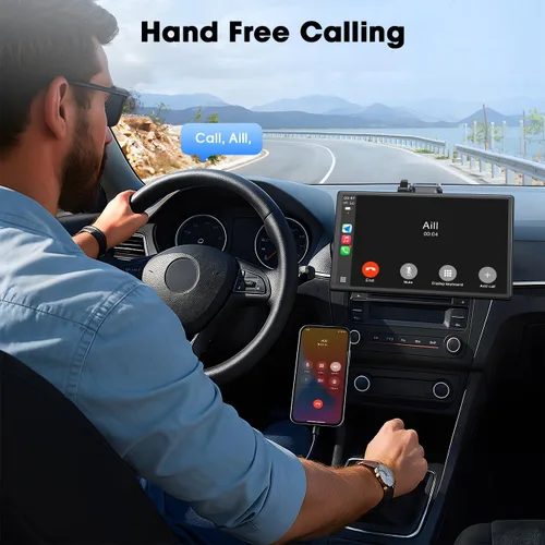 Vista 9 de Topexplore Carplay - Pantalla táctil portátil para automóvil, CarPlay inalámbrico de 9 pulgadas y actualización automática de Android