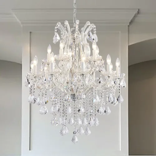 Vista 15 de Candelabros modernos de cristal para comedor, pequeños cristales para dormitorio, comedor, pasillo, isla de cocina, baño, armario