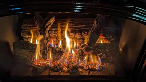 Vista 9 de Troncos de gas de lana de roca de resistencia a altas temperaturas, bolsa de 6 onzas