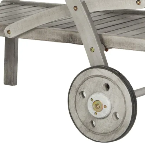 Vista 8 de Safavieh Outdoor Collection Lodi - Carrito de té, gris lavado