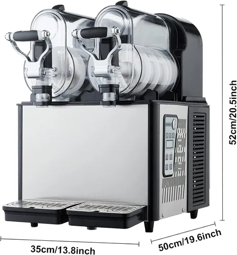 Vista 3 de Commercial and Home Slushy Machine,Commercial Slushy Machine Ice Cream Frozen Drink Maker,Juice Smoothie Margarita Frozen Drink Machine Ice Slush