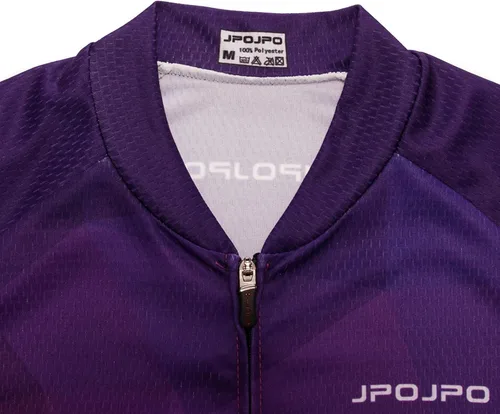 Vista 4 de Maillot de ciclismo para mujer manga corta y babero de verano acolchado