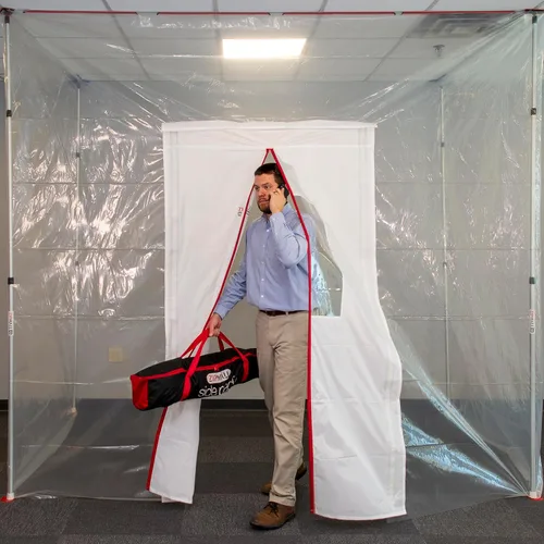 Vista 6 de ZIPWALL ZipDoor ZDM - Kit de puerta magnética, 1 paquete, color blanco
