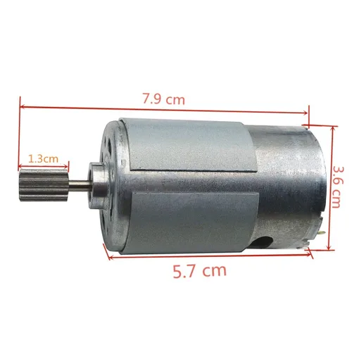 Vista 2 de 2 unids universal 550 40000RPM motor eléctrico RS550 12V Accesorios de motor para niños coches eléctricos niños paseo en juguetes piezas de repuesto