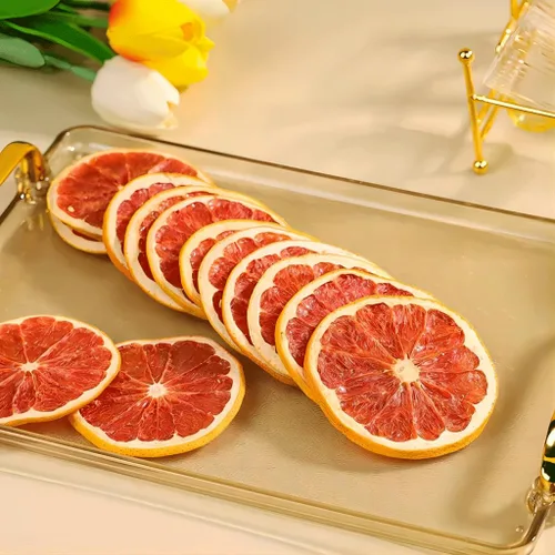 Vista 8 de Mkostlich Rebanadas de pomelo seco, 3.52 oz/100 g de toronja deshidratada para cócteles, rodajas de pomelo rojo, sin azúcar añadido