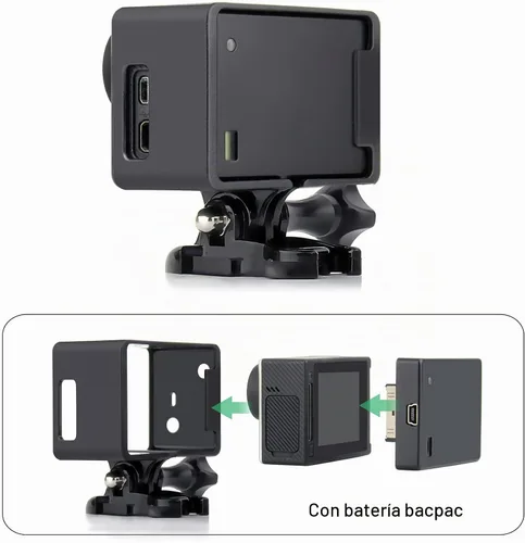 Vista 4 de GEPULY BacPac - Carcasa para cámaras GoPro Hero 4 3 3 Marco BacPac para Hero 3/3+/4