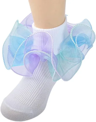 Vista 3 de Newborn Baby-girls Socks and Bow Infant Toddler Dress Socks