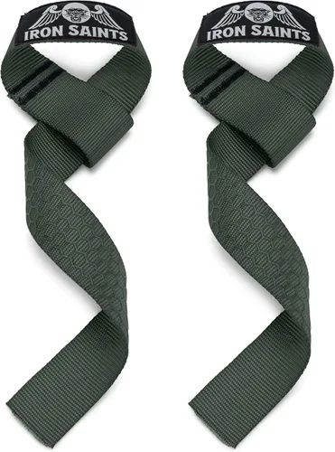 Vista 7 de Correas de nailon para levantamiento de pesas - Correas de muñeca de levantamiento de pesas con agarre de silicona para levantamiento de pesas