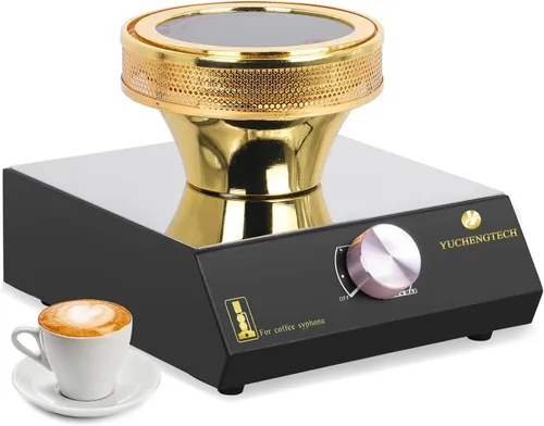 Vista 8 de YUCHENGTECH Calentador de haz halógeno, calentador inteligente de haz de sifón para cafetera Hario Yama Syphon (actualización 110-120V) (110V)