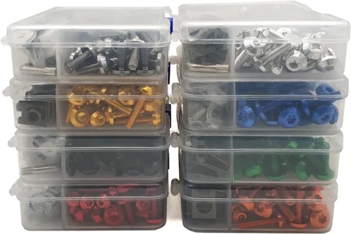 Vista 3 de TCHAU Kits de carrocería para Kawasaki Versys 1000 ZX12R ZX6R ZX636R ZX6RR ZX9R ZZR600 Universal motocicleta carenado cuerpo tornillo tornillo