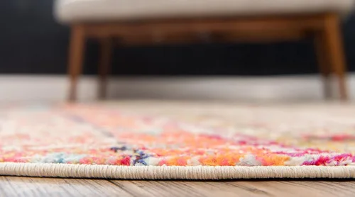 Vista 4 de Unique Loom Sedona Collection - Alfombra Yosemite (redonda, 5 pies 1 pulgada, multicolor)