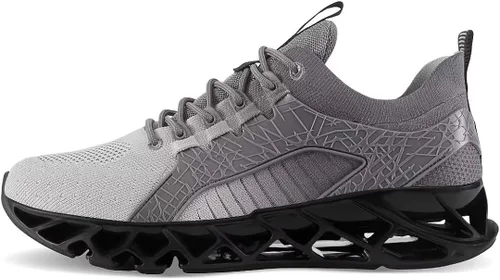Vista 3 de UMYOGO Tenis cómodos para hombre, para caminar, correr, tenis de moda para adultos
