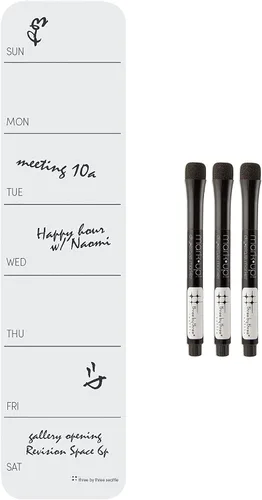 Vista 6 de Three by Three Seattle up·date!™ Planificador semanal de silicona: optimiza tu semana con un diseño reutilizable de borrado en seco, paquete de 2
