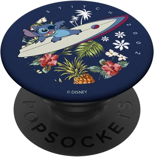 Vista 6 de Disney Lilo & Stitch Surfer Dude PopSockets MagSafe PopGrip para iPhone