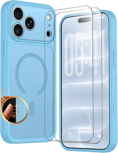 Vista 113 de SPIDERCASE Funda magnética translúcida diseñada para iPhone 11, con 2 protectores de pantalla de vidrio templado, antihuellas, para iPhone 11 de 6.1