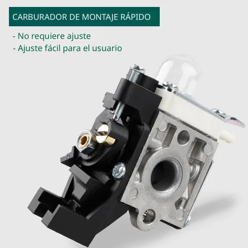 Vista 4 de Carburador para recortador ECHO GT225 GT225i GT225L PAS225 PE225 PPF225 SHC225 SRM225 SRM225U con kit de mantenimiento Repower y bujía de HUZTL