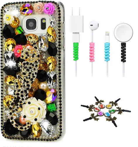 Vista 17 de Bling Case SSSGCDwCPSeries-24 - Funda con diseño 3D hecho a mano, 100 + cristales brillantes