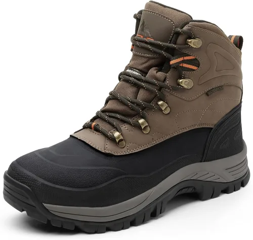 Vista 11 de NORTIV 8 Botas de nieve de invierno impermeables para hombre negro (black/1)