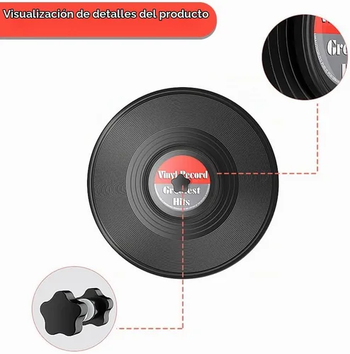 Vista 4 de Douk Audio Record Clean Label Saver Album LP Protector de limpieza de vinilo impermeable Cuidado de la abrazadera (negro)