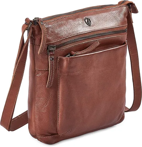 Vista 2 de Cartera de cuero genuino para mujer, bolso cruzado de viaje, bolso de hombro, cartera pequeña vintage Real Leather, Travel, Shoulder, Small, Vintage