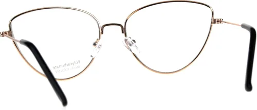 Vista 4 de Gafas de ojo de gato con borde de metal para mujer