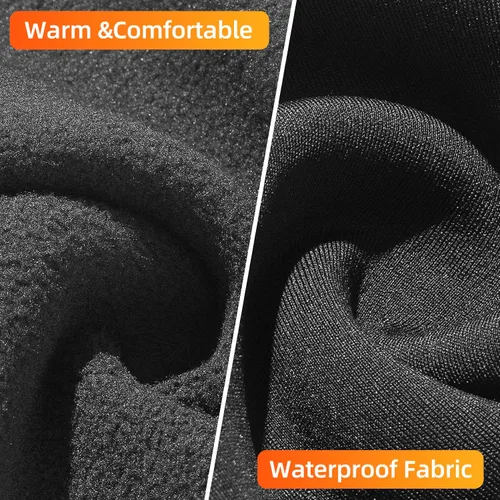 Vista 3 de ROCKBROS Pasamontañas de esquí con cremallera, cubierta completa de invierno, impermeable, para hombres y mujeres, capucha de forro polar