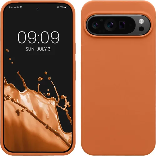 Vista 135 de kwmobile Funda Compatible con Google Pixel 6 Pro - Funda de Teléfono de Silicona TPU con Acabado Suave - Azul Caribe