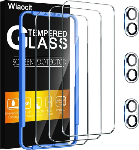 Vista 18 de Wiaocit Paquete de 3 protectores de pantalla de vidrio templado de dureza 9H y 3 protectores para lentes de cámara para Samsung Galaxy Z Fold 7