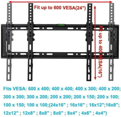 Vista 4 de NTQinParts Soporte de pared para TV plano con inclinación de 10° para Insignia NS-42F201NA23 de 42 pulgadas, NS-32F201NA23 Smart HD LED TV de 32