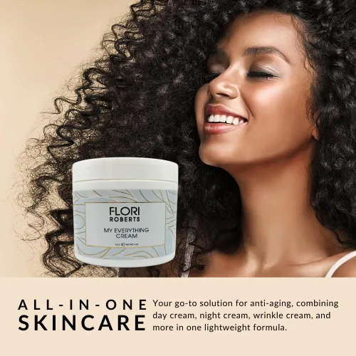 Vista 9 de Flori Roberts My Everything - Crema hidratante para rostro, ojos y garganta, antiarrugas y reafirmante para la piel, crema facial, 4 onzas