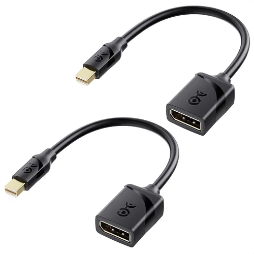 Vista 8 de Cable Matters Adaptador Mini DisplayPort a DisplayPort 1.4 de 8K 8K a 60Hz / 4K a 240Hz, compatible con puertos Thunderbolt 2 y Thunderbolt
