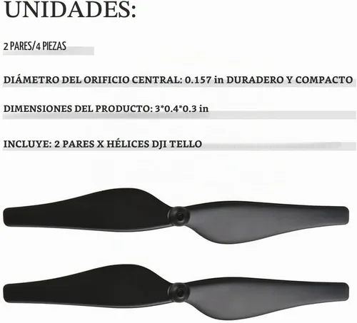 Vista 7 de Hélice de cuchilla de dron RC, 2 pares de hélice de liberación rápida de fibra de carbono
