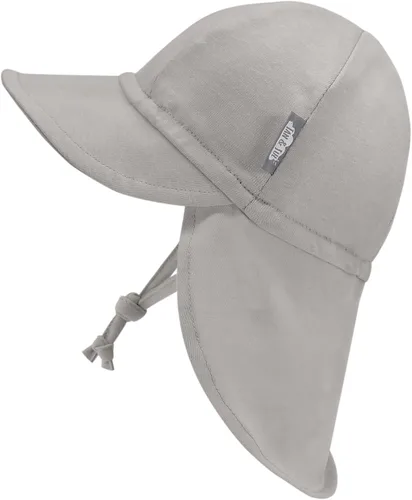 Vista 2 de JAN & JUL Gorro de bebé suave para el sol Sombrero de algodón con solapa para el cuello para pequeños