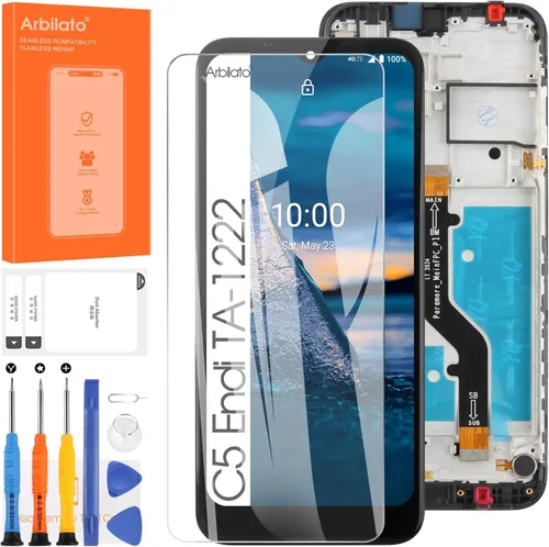 Vista 4 de Pantalla para Nokia C5 Endi Reemplazo de pantalla para C5 Endi Pantalla LCD TA-1222 Pantalla táctil Digitalizador Asamblea Piezas de reparación