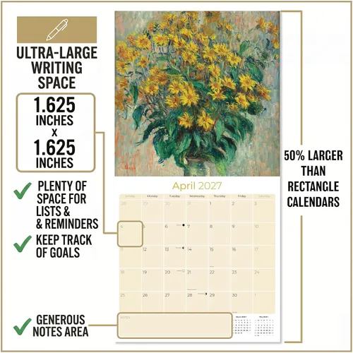 Vista 572 de Calendario de grises africanos 2025 2026 – Planificador mensual de pared de aves africanas – 12 x 18 pulgadas (abierto), calendario de pared