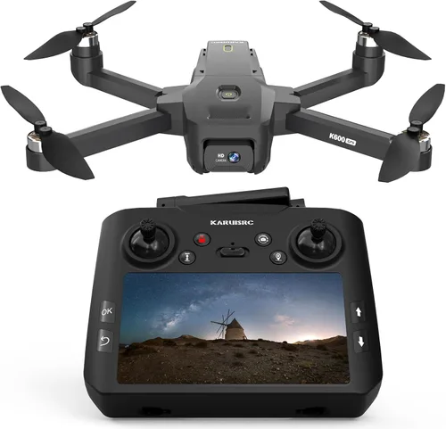 Vista 7 de Dron GPS con cámara EIS 4K de 4.5" LCD en el controlador, drones FPV con modo Al Track&Orbit con profesional con retorno automático y seguimiento