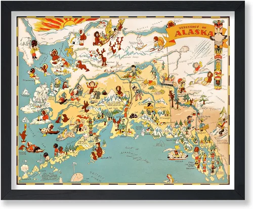 Vista 7 de Poster Master Póster retro de viaje con mapa monumental vintage de Florencia, arte italiano, gran regalo para hombres, mujeres, amantes