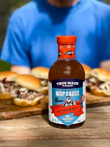 Vista 7 de True Made Foods Pitmaster Carolina - Salsa para barbacoa de Pitmaster Ed Mitchell, Carolina Gold, Carolina Gold, East Carolina, Salsas para barbacoa