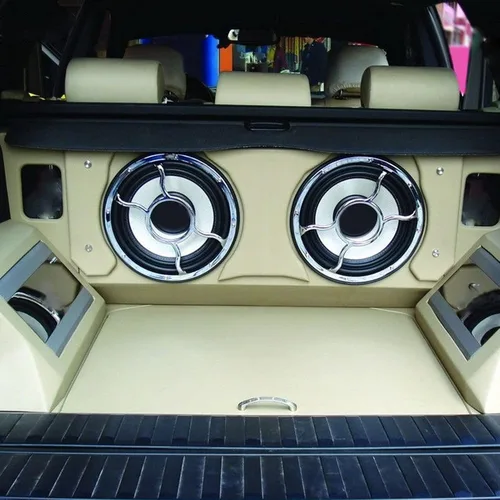 Vista 7 de Tapa de audio para automóvil, 4 condensadores de potencia, amplificador de audio para automóvil, pantalla de voltaje, tapa de alimentación