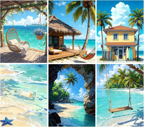 Vista 16 de DOTSOPS Kits de pintura de diamantes para adultos, kit de pintura para manualidades, manualidades, paquetes de arte de diamantes 5D, kits completos