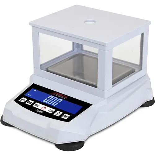 Vista 2 de Detecto Balanza digital de precisión 420-1200, capacidad de 42.33 oz x 0.00 oz, certificado NTEP, plataforma de acero inoxidable, batería recargable