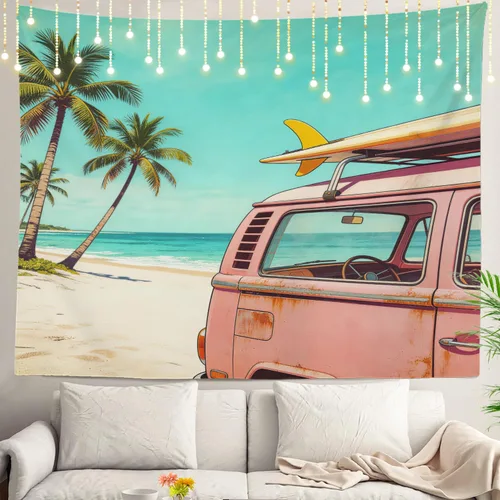 Vista 41 de Shrahala Modern Abstract Artwork Wall Tapestry, Orange Black Beige Wall Hanging Large Tapestry Decoration Polyester Fiber White Hem Around for Dorm