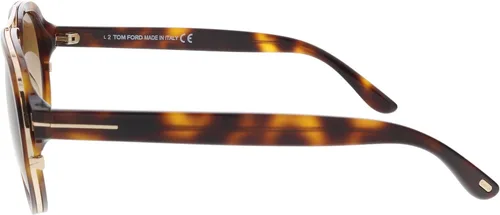 Vista 3 de Tom Ford - FT0779 Blonde HavanaBrown Gradient Aviator Hombres Gafas de sol - 5.512in
