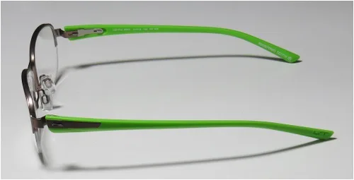 Vista 4 de Lightec 6963l - Gafas de diseño para mujer, diseño de media llanta, bisagras flexibles de acero inoxidable