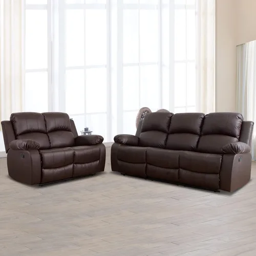 Vista 35 de A Ainehome Sofá reclinable de lujo, juego de muebles de sala de estar, sofá reclinable para caravana, sofá biplaza reclinable, para sala de estar