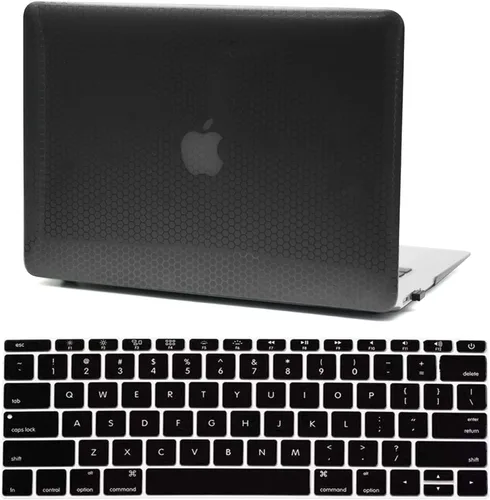 Vista 12 de Funda para laptop compatible con MacBook Air de 13 pulgadas, modelo de lanzamiento 2010-2017 A1466 A1369, diseño de puntos redondos elevados, funda