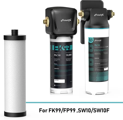 Vista 2 de Frizzlife Filtro de repuesto PLC10 para filtro de agua debajo del fregadero FK99/FP99/SW10/SW10F